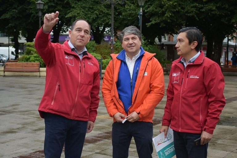 Autoridades anuncian financiamiento para reconstruir mobiliario urbano Valdivia