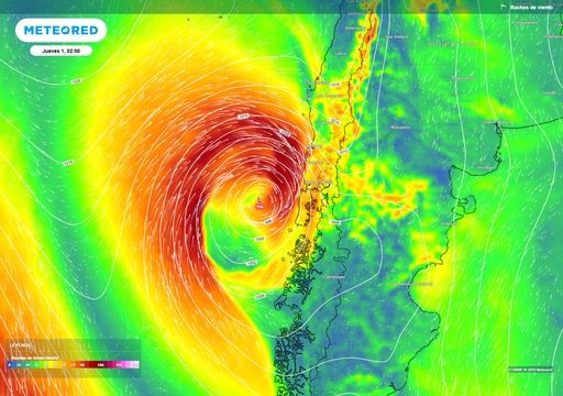 Imagen del ciclón extratropical | Meteored