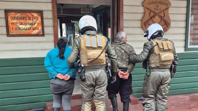 Carabineros de la SIP de Río Bueno detiene a dos personas implicadas en robo con violencia